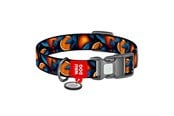 Hund - Waudog "Oranges" nylon dog collar with QR code size XL - 283-4054