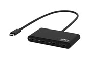 USB-hub - PORT Designs USB-C HUB 3 USB-C PORTS & 1 USB-C POWER DELIVERY USB-hub - USB 3.1 - 4 porter - Svart - 900147