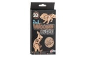 Puslespill - Grafix 2-in-1 Wooden Construction Kit 3D Puzzle - Kangaroo and Lion 3D Puslespill - 400077