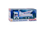 Leketøysbil - Johntoy 1-1-2 Pull-Back Police Tow Truck - 26126