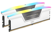 RAM - Corsair Vengeance RGB DDR5-6000 - 32GB - CL30 - Dual Channel (2 pcs) - AMD EXPO & Intel XMP - Hvit med RGB - CMH32GX5M2B6000Z30W