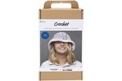 Arts & Crafts - Tilbehør - Creativ Company Craft Kit Crochet - Chunky Bucket Hat - Blue/Light Natural/Yellow - 977646