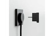 Switch - norm Schuko plug, matt black - 43022