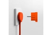 Switch - norm Schuko plug, matte orange - 43025