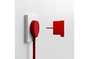 Switch - norm Schuko plug, matte red - 43026