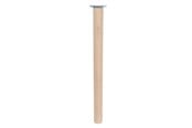 Beslag & Hengsler  - Home>it Round table leg with straight bracket Ø55 x 70 cm beech wood. 100% FSC - 11330