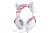 Hodetelefoner - ONIKUMA X10 White/Pink/Cat Ears Gaming Headphones - X10 Cat Ears