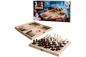 Brettspill & Puslespill - Clown Games - 3In1 Game Box Wood - 2008101