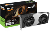 Grafikkort - Inno3D GeForce RTX 5070 Twin X2 OC - 16GB GDDR7 RAM - Grafikkort - N50702-12D7X-195064N