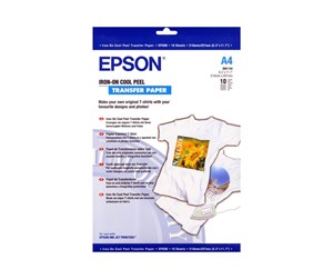 Papir, Fotopapir & Etiketter - Epson Paper T-Shirt Transfer A4 10sh - C13S041154