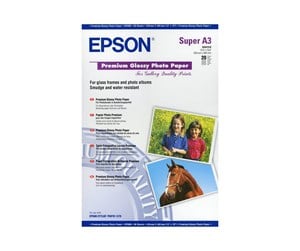 Papir, Fotopapir & Etiketter - Epson Glossy photo paper inkjet 250g/m2 A3+ - C13S041316