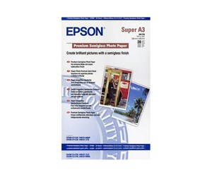 Papir, Fotopapir & Etiketter - Epson Premium Semigloss Photo Paper - C13S041328