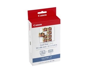 Papir, Fotopapir & Etiketter - Canon KC-18IL Color Ink Mini stickers Set for Selphy - 7740A001