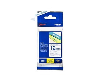 Papir, Fotopapir & Etiketter - Brother Tape brother 12 mm blue/white - TZ233