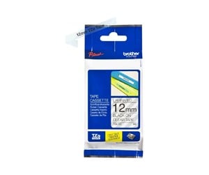 Printertilbehør blekk/toner - Brother TZ-131 - black on clear- Roll (1.2 cm x 8 m) - Printer tape - TZ-131