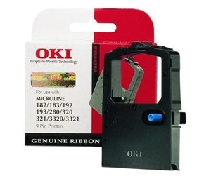 Printertilbehør blekk/toner - OKI Ribbon/black 9pin 1000sh f 100-300 - Skriverbånd Svart - 09002303