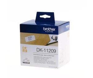 Papir, Fotopapir & Etiketter - Brother DK-11209 - Black on white - DK11209