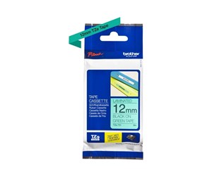 Papir, Fotopapir & Etiketter - Brother Tape brother 12 mm black/green - TZ731