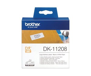 Papir, Fotopapir & Etiketter - Brother DK-11208 - Adress label - DK-11208