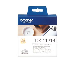 Papir, Fotopapir & Etiketter - Brother DK11218 - Black on white - DK11218