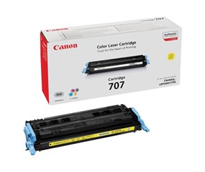 Printertilbehør blekk/toner - Canon CRG 707 Yellow - Laser toner Yellow - 9421A004