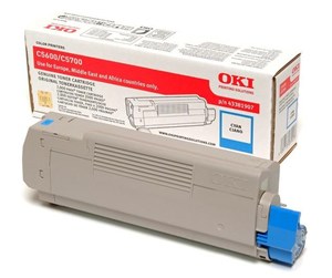 Printertilbehør blekk/toner - OKI 43381907 Toner - Laser toner Blå - 43381907