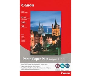 Papir, Fotopapir & Etiketter - Canon SG-201 Semi-Gloss Photo Paper Plus 10x15 - 50 Sheets - 1686B015