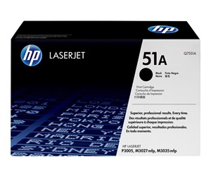 Printertilbehør blekk/toner - HP 51A / Q7551A Black Toner - Laser toner Svart - Q7551A