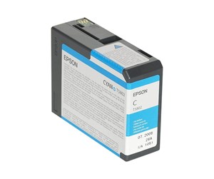 Printertilbehør blekk/toner - Epson T5802 - Cyan Ink - Blekkpatron Blå - C13T580200