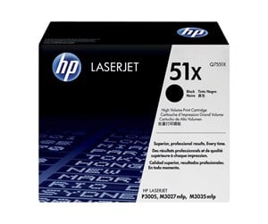 Printertilbehør blekk/toner - HP 51X / Q7551X High Capacity Black Toner - Laser toner Svart - Q7551X