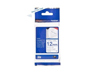 Papir, Fotopapir & Etiketter - Brother TZFA3 - Navy Blue On White - Roll (1.2 cm x 3 m) - TZFA3