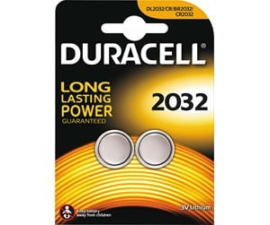 Batteri - DURACELL Long Lasting 3V CR2032 - 2 Pack - 203921