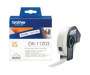 Papir, Fotopapir & Etiketter - Brother Thermal Paper Labels 17x87mm - DK11203