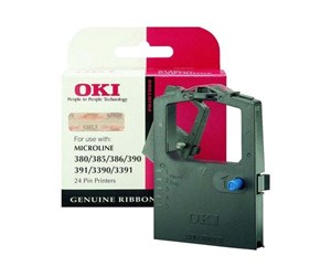 Printertilbehør blekk/toner - OKI ML 380/385/386 Black Ribbon - Skriverbånd Svart - 9002309