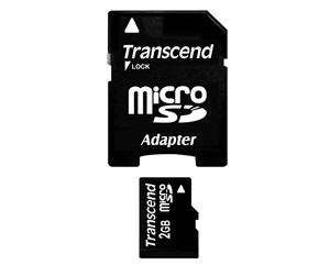 Minnekort - Transcend - Flash memory card (SD adapte - TS2GUSD