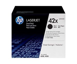 Printertilbehør blekk/toner - HP 42XD / Q5942XD 2-Pack High Capacity Black Toner - Laser toner Svart - Q5942XD