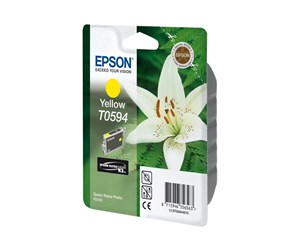 Printertilbehør blekk/toner - Epson T0594 Yellow Ink - Blekkpatron Yellow - C13T05944010