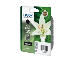 Printertilbehør blekk/toner - Epson Photo Black T0591 - Blekkpatron Foto-sort - C13T05914010