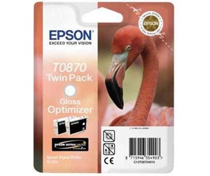 Printertilbehør blekk/toner - Epson T0870 Gloss Optimizer - Blekk Optimizer Cartridge Glans - C13T08704010