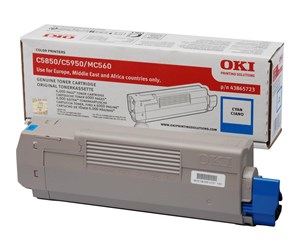 Printertilbehør blekk/toner - OKI 43865723 / Cyan Toner - Laser toner Blå - 43865723