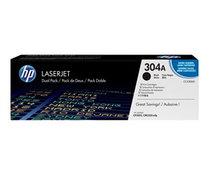 Printertilbehør blekk/toner - HP 304A / CC530AD Black Toner 2-Pack - Laser toner Svart - CC530AD