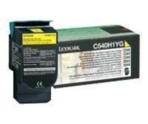 Printertilbehør blekk/toner - Lexmark C540H1YG Toner Yellow - Laser toner Yellow - C540H1YG