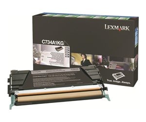 Printertilbehør blekk/toner - Lexmark C734A1KG Black Toner - Laser toner Svart - C734A1KG