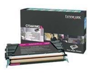 Printertilbehør blekk/toner - Lexmark C734A1MG Toner - Laser toner Rød - C734A1MG