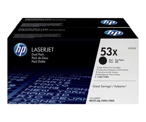 Printertilbehør blekk/toner - HP 53X / Q7553XD - Black Laser Toner - Laser toner Svart - Q7553XD