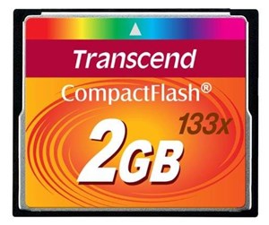 Minnekort - Transcend Compact Flash 133x - 50MB/s - 2GB - TS2GCF133