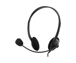 Hodetelefoner - Deltaco Headset med mikrofon - HL-2