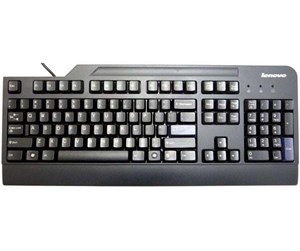 Tastatur - Lenovo PC keyb black USB Englis - Tastatur - Engelsk - Svart - 41A5289