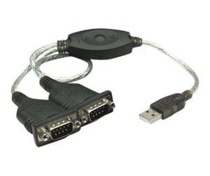 Nettverksadapter - IC INTRACOM Serial 2-Port USB Adapter - 174947