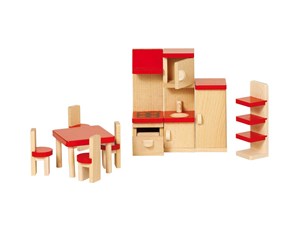 Dukker, Bamser & Utstyr - Goki Furniture for flexible puppets kitchen goki basic. - 51718